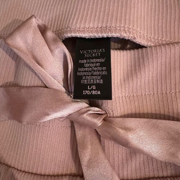 NWOT Victoria’s Secret Large mauve pink jogger lounge pajama pants - Picture 3 of 4